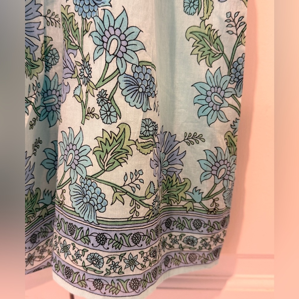 LIKE NEW Juliet Dunn Floral Mini Dress Swim Cover-up Size 8/10 (size 3) - Picture 9 of 14